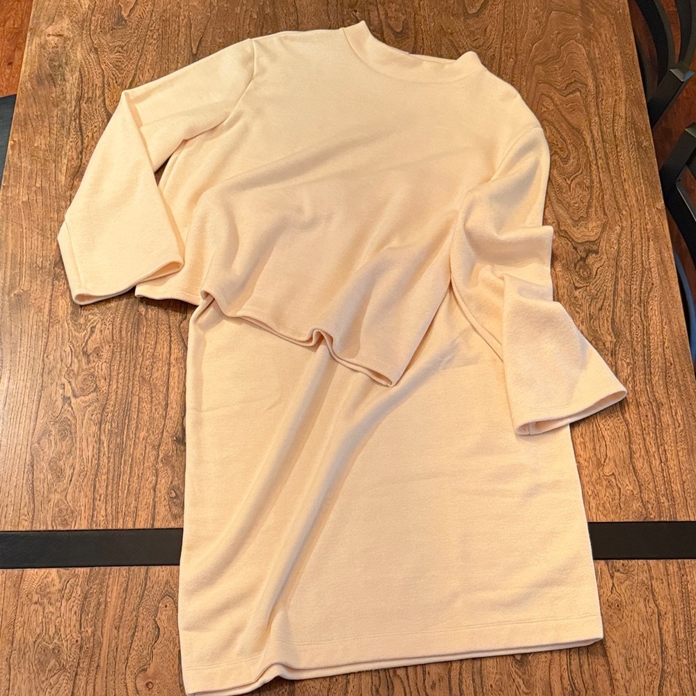 Cream Knit 2Piece Dress - XL